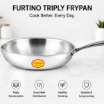 TRIPLY FRYPAN WITH LID