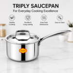 TRIPLY SAUCEPAN WITH LID