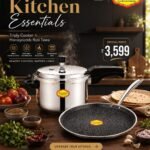 Furtino Triply Pressure Cooker & Honeycomb Roti Tawa Combo